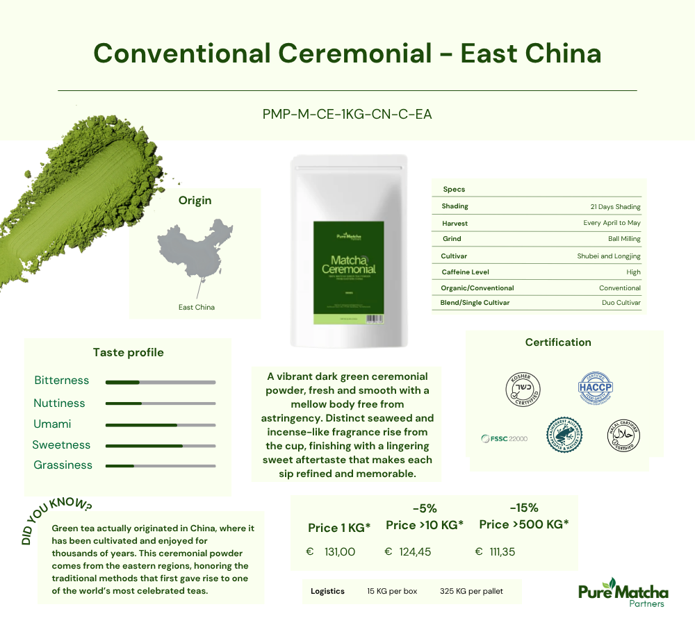 Ceremonial Matcha - Conventional - Eastern China