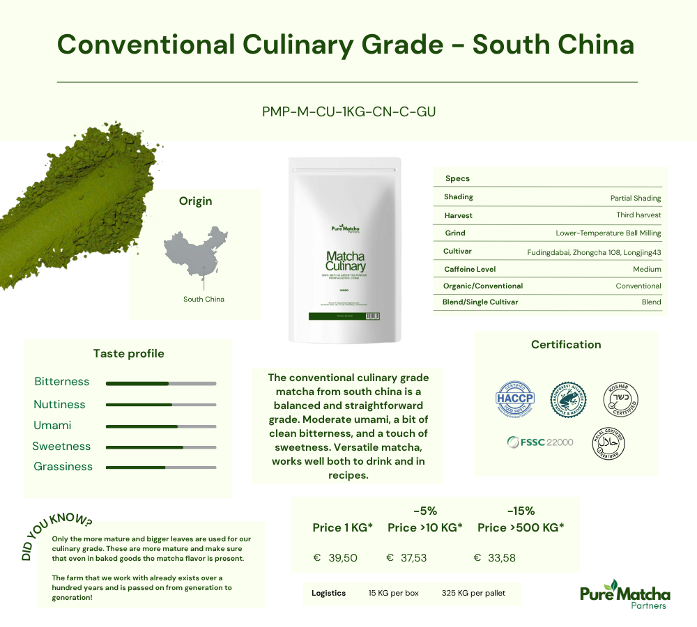 Culinary Matcha - Conventional - South China