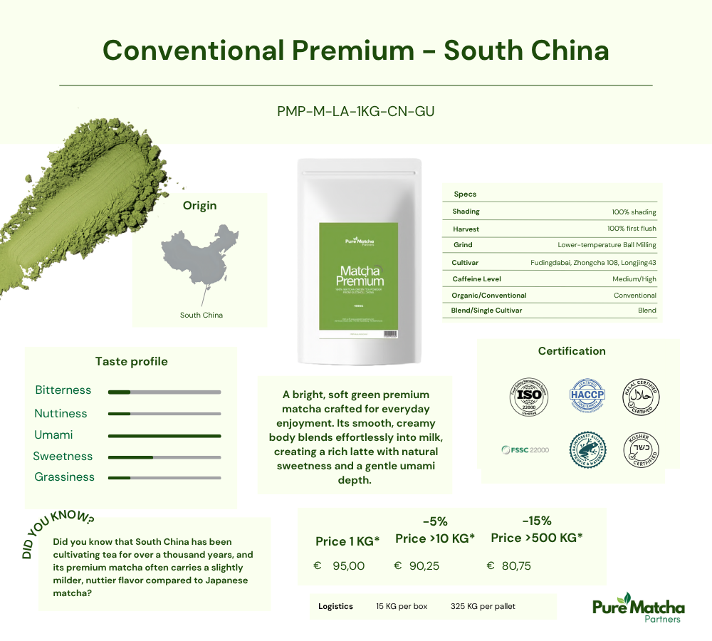 Premium Matcha - Conventional - South China (DKY)